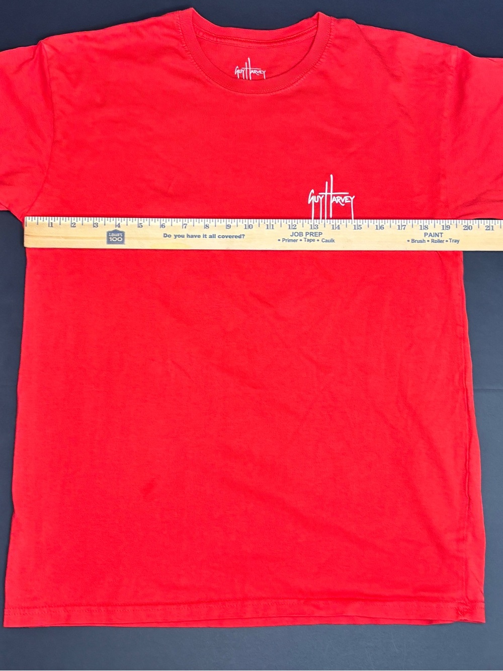 Guy Harvey Red Tee with Patriotic Marlin Graphic Men's Medium Summer Fun - Picture 4 of 6